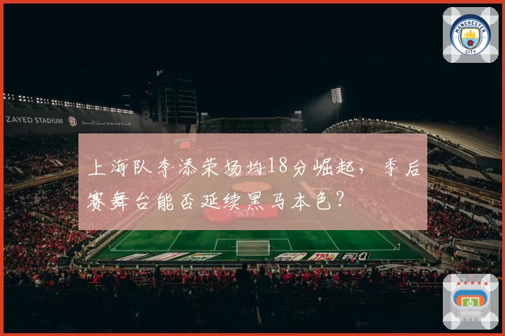 上海队李添荣场均18分崛起,季后赛舞台能否延续黑马本色?